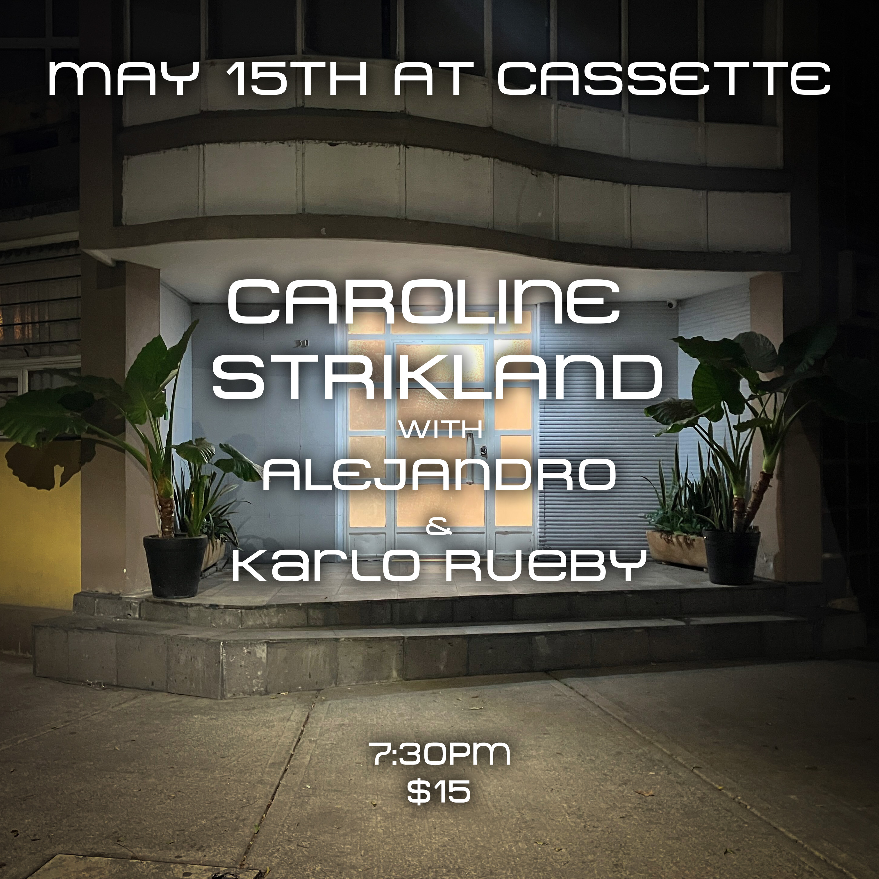 Caroline Strikland with Alejandro & Karlo Rueby at Cassette